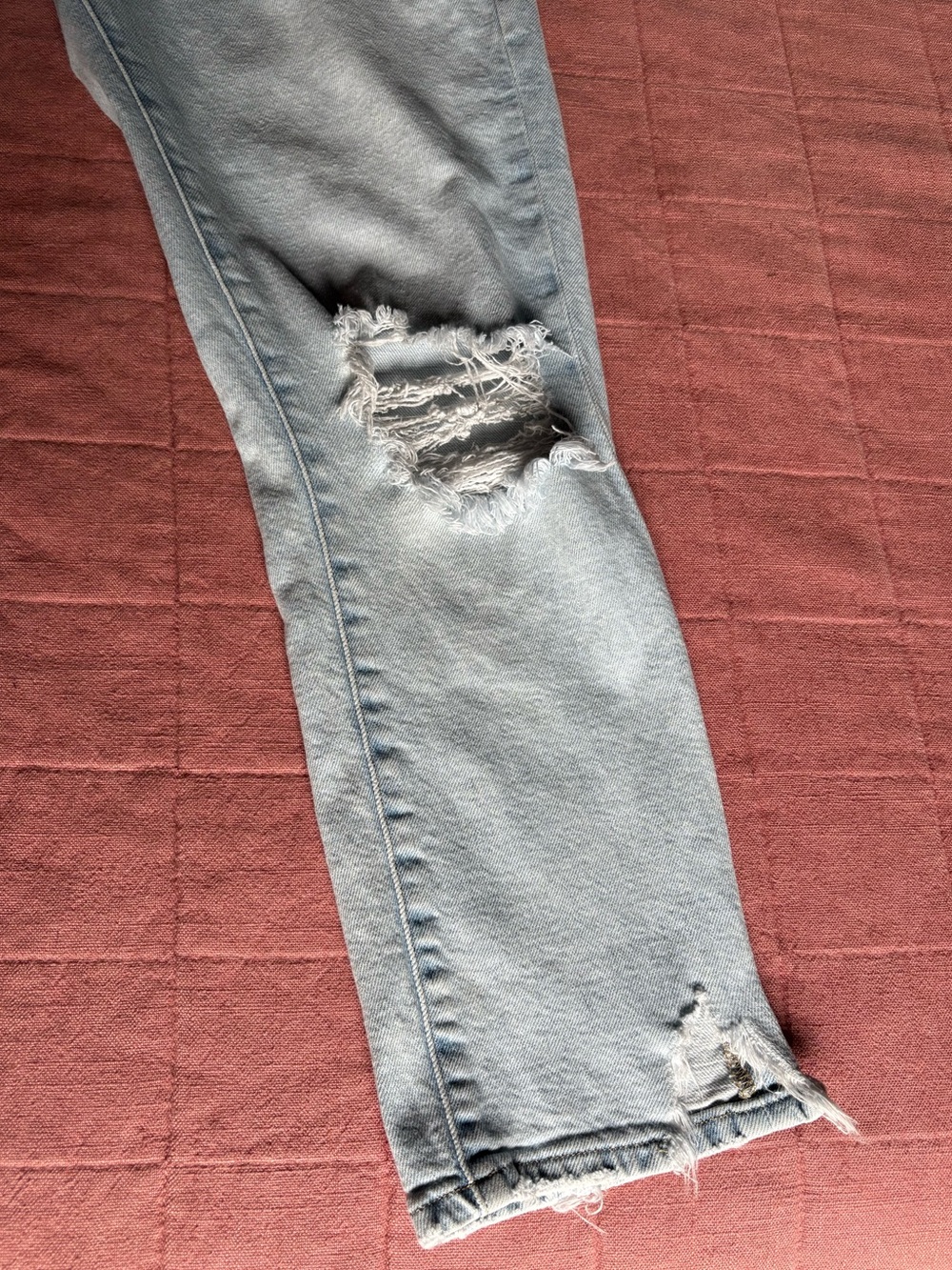 Frame Jeans- Le garçon crop- Size 29- Fall Denim- Distressed Raw Hem - Picture 11 of 14